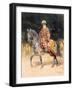 An Armed Warrior Mounted on a Turkoman Horse: Harness Etc, a Folio from Oriental Arms and Armour,…-null-Framed Giclee Print
