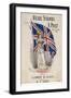 An Armour-Clad Britannia with a Large Union Flag-W.c. Levey-Framed Art Print