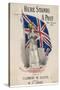 An Armour-Clad Britannia with a Large Union Flag-W.c. Levey-Stretched Canvas