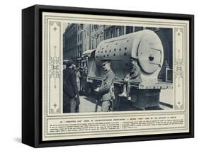 An Armoured Car Made of Locomotive-Engine Smoke-Boxes! a Moving Fort Used by the Military in Dublin-null-Framed Stretched Canvas
