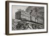 An Armoured Train in Reconnaissance Action Near Kimberley, South Africa During the Second Boer War-Louis Creswicke-Framed Giclee Print