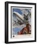 An Armstrong Whitworth "Ensign" of Imperial Airways Takes Off-null-Framed Photographic Print