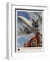 An Armstrong Whitworth "Ensign" of Imperial Airways Takes Off-null-Framed Photographic Print