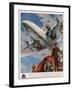 An Armstrong Whitworth "Ensign" of Imperial Airways Takes Off-null-Framed Photographic Print