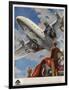 An Armstrong Whitworth "Ensign" of Imperial Airways Takes Off-null-Framed Photographic Print