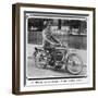 An Army Officer Sits Astride a 'silent Grey' Harley Davidson-null-Framed Photographic Print