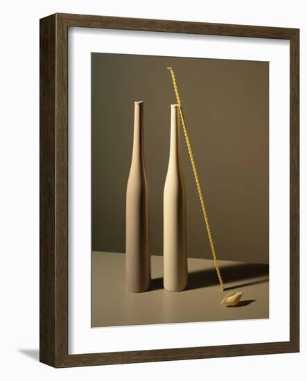 An Arrangement of Vases and Pasta-Patrice de Villiers-Framed Photographic Print