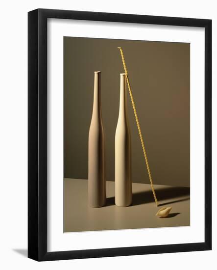 An Arrangement of Vases and Pasta-Patrice de Villiers-Framed Photographic Print