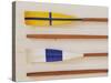 An Array of boat oars Mounted on a wall-null-Stretched Canvas