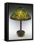 An Arrowroot Leaded Glass and Bronze Table Lamp-Guiseppe Barovier-Framed Stretched Canvas