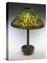 An Arrowroot Leaded Glass and Bronze Table Lamp-Guiseppe Barovier-Stretched Canvas