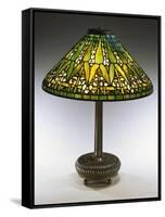 An Arrowroot Leaded Glass and Bronze Table Lamp-Guiseppe Barovier-Framed Stretched Canvas