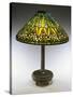 An Arrowroot Leaded Glass and Bronze Table Lamp-Guiseppe Barovier-Stretched Canvas