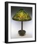 An Arrowroot Leaded Glass and Bronze Table Lamp-Guiseppe Barovier-Framed Giclee Print