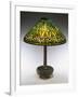 An Arrowroot Leaded Glass and Bronze Table Lamp-Guiseppe Barovier-Framed Giclee Print