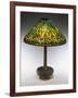 An Arrowroot Leaded Glass and Bronze Table Lamp-Guiseppe Barovier-Framed Giclee Print