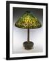 An Arrowroot Leaded Glass and Bronze Table Lamp-Guiseppe Barovier-Framed Giclee Print