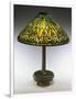 An Arrowroot Leaded Glass and Bronze Table Lamp-Guiseppe Barovier-Framed Giclee Print