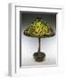 An Arrowroot Leaded Glass and Bronze Table Lamp-Guiseppe Barovier-Framed Giclee Print