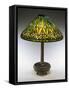 An Arrowroot Leaded Glass and Bronze Table Lamp-Guiseppe Barovier-Framed Stretched Canvas