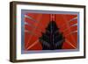 An Art Deco Binding of Orange Levant Morocco Designed by Henry De Waroquier (1881-1970), 1936-Adler & Sullivan-Framed Giclee Print