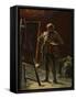 An Artist, C.1870?-75 (Oil on Canvas, Mounted on Panel)-Honore Daumier-Framed Stretched Canvas