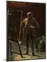 An Artist, C.1870?-75 (Oil on Canvas, Mounted on Panel)-Honore Daumier-Mounted Giclee Print