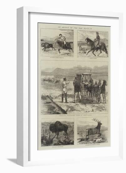An Artist in the Far West, II-Alfred Chantrey Corbould-Framed Giclee Print