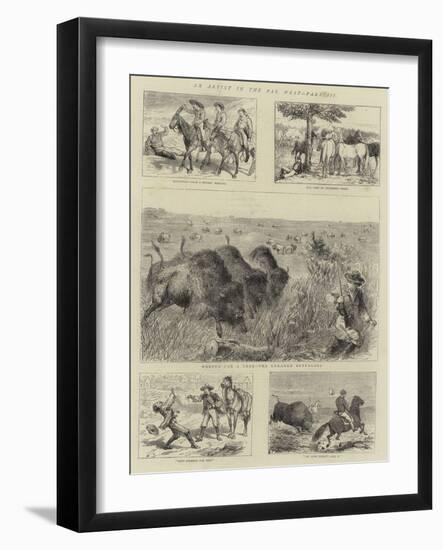 An Artist in the Far West, Part III-null-Framed Giclee Print