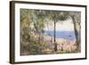 An Artist Painting by the Sea, 1887 (W/C & Bodycolour on Paper)-John William Inchbold-Framed Giclee Print