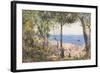 An Artist Painting by the Sea, 1887 (W/C & Bodycolour on Paper)-John William Inchbold-Framed Giclee Print