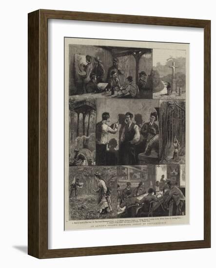 An Artist's Colony, Barbizon, Forest of Fontainebleau-William Bazett Murray-Framed Giclee Print