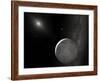 An Artist's Concept of Kuiper Belt Object 2003 UB313 (Nicknamed Xena) and Its Satellite Gabrielle-Stocktrek Images-Framed Photographic Print