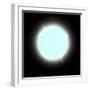 An Artist's Depiction of a Blue Dwarf Star-null-Framed Art Print