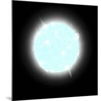 An Artist's Depiction of a Blue Dwarf Star-null-Mounted Art Print