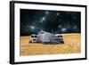 An Artist's Depiction of a Planetary Base on a Barren World-Stocktrek Images-Framed Art Print