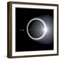 An Artist's Depiction of a Solar Eclipse-null-Framed Art Print