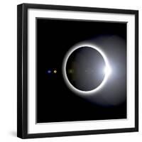 An Artist's Depiction of a Solar Eclipse-null-Framed Art Print