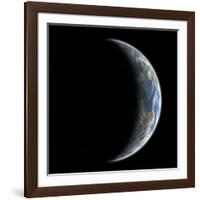 An Artist's Depiction of an Earth-Like Planet Alone in Space-null-Framed Art Print