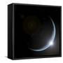 An Artist's Depiction of Sunrise over a Planet Viewed from Space-null-Framed Stretched Canvas