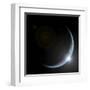 An Artist's Depiction of Sunrise over a Planet Viewed from Space-null-Framed Art Print