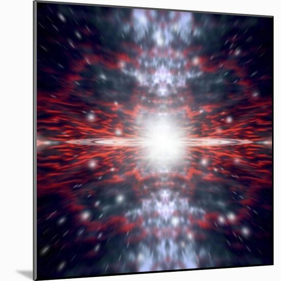 An Artist's Depiction of the Big Bang That Created Space and Time-null-Mounted Art Print