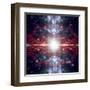 An Artist's Depiction of the Big Bang That Created Space and Time-null-Framed Art Print