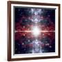 An Artist's Depiction of the Big Bang That Created Space and Time-null-Framed Art Print