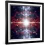 An Artist's Depiction of the Big Bang That Created Space and Time-null-Framed Art Print