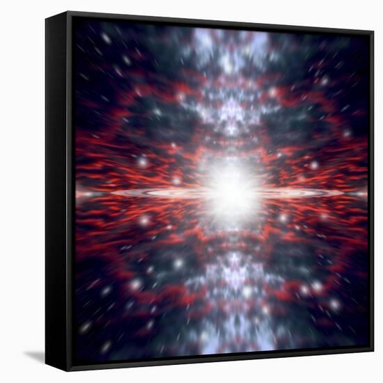 An Artist's Depiction of the Big Bang That Created Space and Time-null-Framed Stretched Canvas