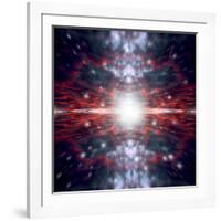 An Artist's Depiction of the Big Bang That Created Space and Time-null-Framed Art Print