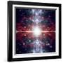 An Artist's Depiction of the Big Bang That Created Space and Time-null-Framed Art Print