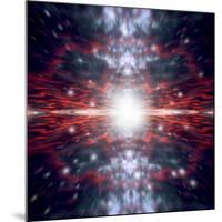 An Artist's Depiction of the Big Bang That Created Space and Time-null-Mounted Art Print