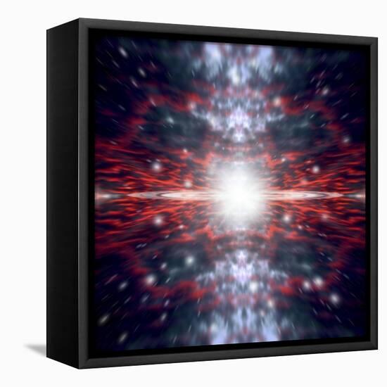 An Artist's Depiction of the Big Bang That Created Space and Time-null-Framed Stretched Canvas